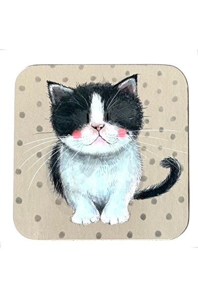 Alex Clark Suport pahar cu pisica multicolor 10x10cm pluta