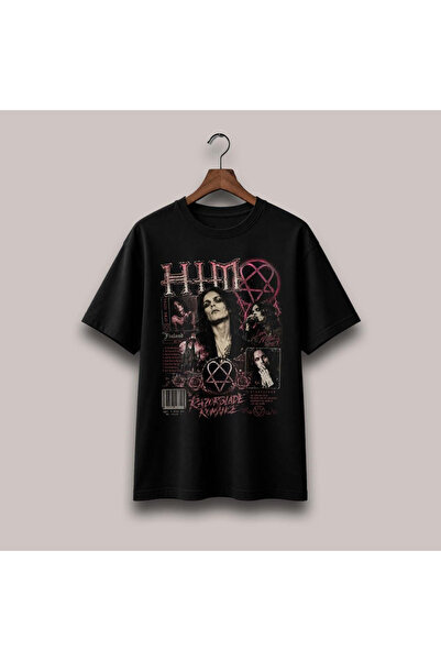 Grafftee Clothing HIM Baskılı Unisex Oversize T-Shirt