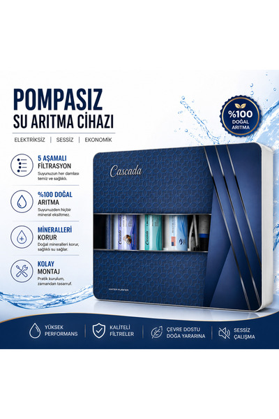 Slim Pompasız Su Arıtma Cihazı