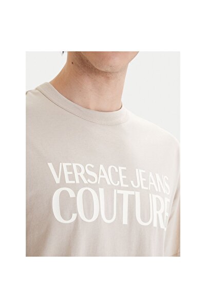 VERSACE JEANS COUTURE Tricou bărbătesc 80GAHT01 CJ00T Bej