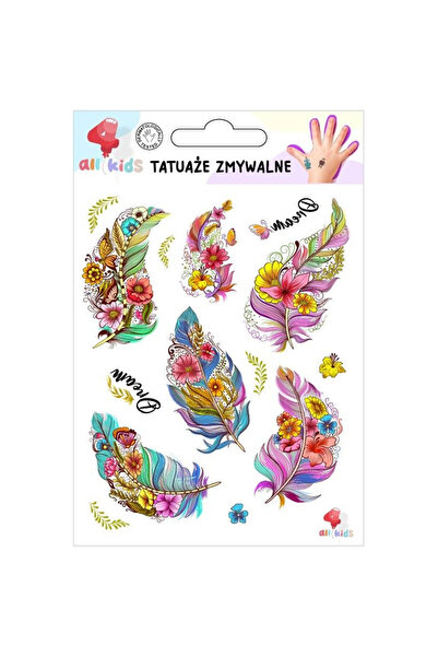 All4Kids Tatuaje temporare multicolor 11x16cm set copii 3+