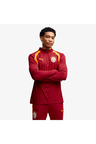 Puma قميص تدريب رجالي ضيق بفتحة سحاب من GALATASARAY