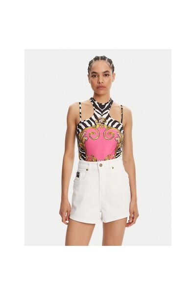 VERSACE JEANS COUTURE Γυναικείο Κορμάκι 78HAM2P0 JS435 Πολύχρωμο
