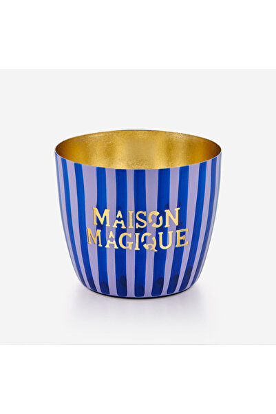 GIFT COMPANY Mavi Demir Maison Magique Mumluk 8X5x10 Cm