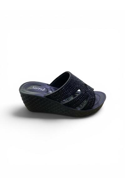 Serra Women's Wedge Heel Stone Slippers