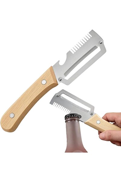 Generic 2 Pieces Multifunctional Vegetable Peeler for Kitchen, Stainless Stee...