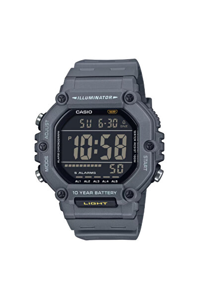 Casio ساعة رجالية رقمية بمينا رمادي - AE-1600H-8BVDF