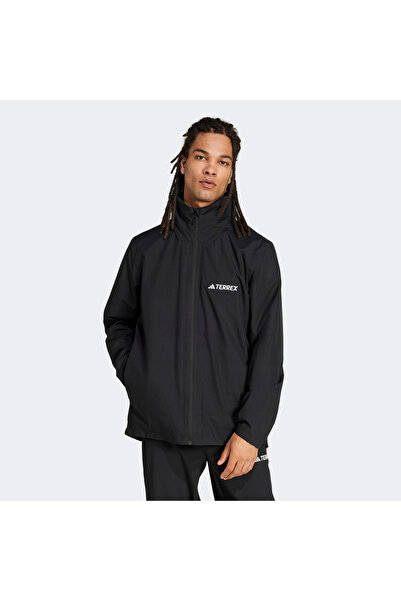 adidas Multi Essentials 2L Men's Black Outdoor Raincoat Jm8692