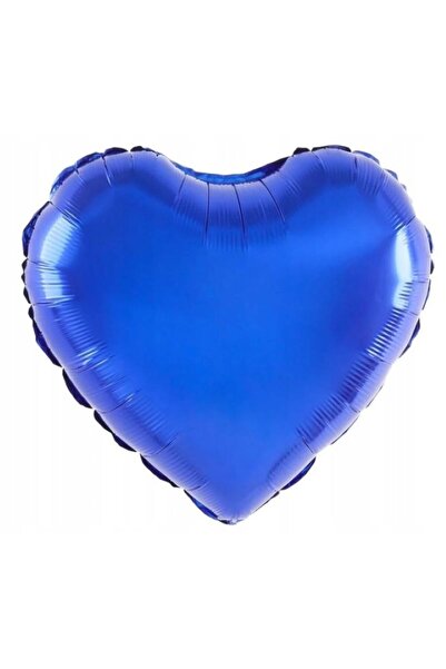 genaja Balon Folie Inimă Albatru 18 Inch (45 cm) pentru Petreceri, Aniversări...