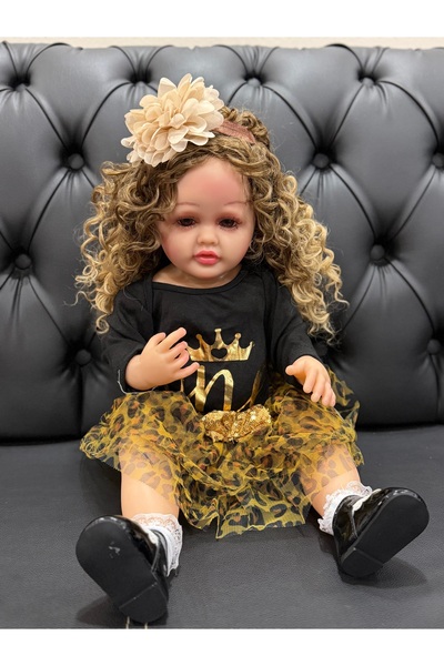aydogdushopping Gerçekçi yeni doğmuş emaye bebek 55cm simüle bebek kız bebek ...