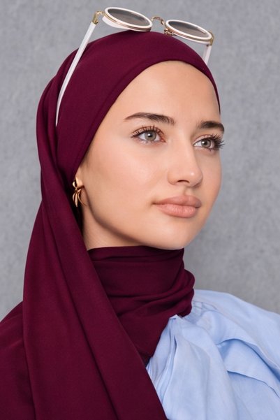 Şehr-i Şal İstanbul Women's Shawl Cotton-Like Non-Ironing Shawl 75X190 cm