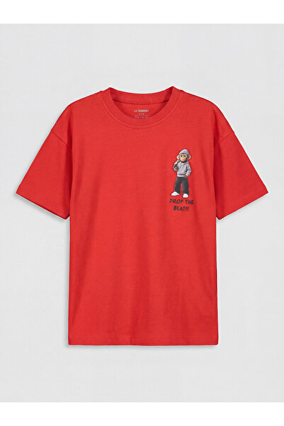 LC Waikiki Peak New Season Crew Neck Printed Boys' T-Shirt