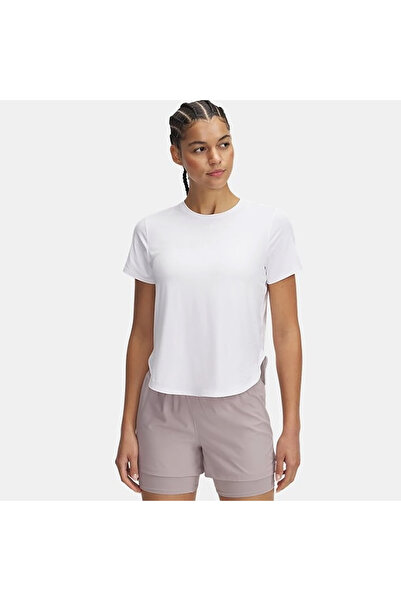 Under Armour Launch Elite Kadın Beyaz T-Shirt