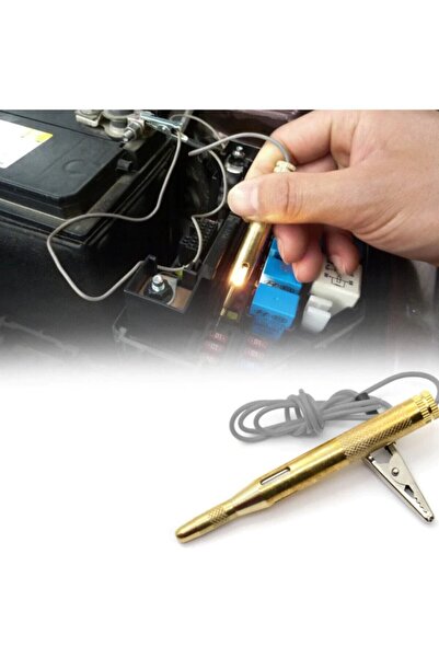Şanlı Tuning Profesyonel 12v Araç Oto Araba Kontrol Test Kalemi Timsah Ağızlı...
