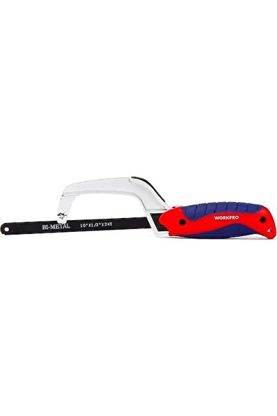 Workpro 10-Inch Mini Hacksaw 250mm – Professional Compact Hand Saw with Alumi...