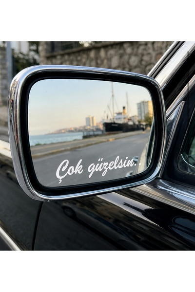 aemedia Arac yazisi yolcu aynasi dikiz aynasi yazisi 8 cm