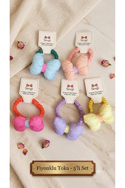 BİLGEN Style Set de 5 funde elastice cu cataramă pentru fete