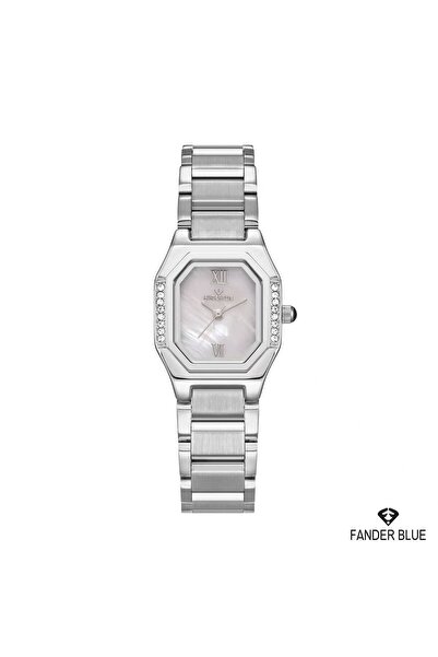 FANDER BLUE Fender Blue Luna Shime Women's Silver Watch with White Pearl Dial