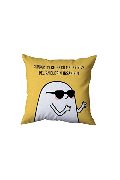 Beramussa I'M Human When the Earth Quakes and I Go Crazy Pillow, Funny Gift