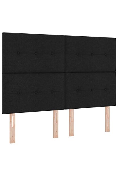 vidaxl Cap de pat cu înălțime ajustabilă Negru 160 cm țesătură