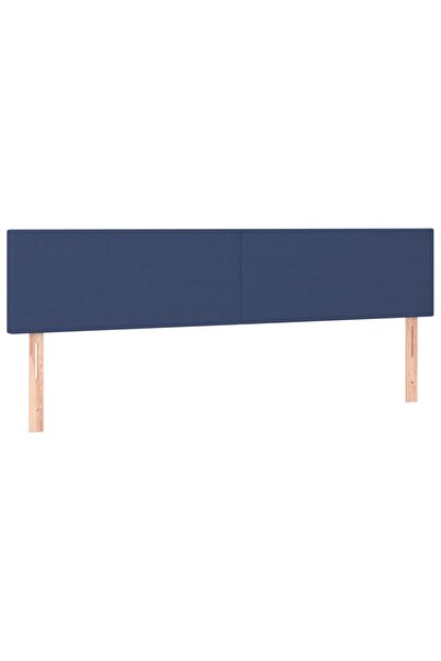 vidaxl Tăblii de pat, albastru, 160x5x78/88 cm, textil
