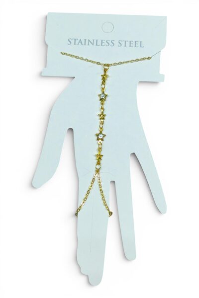 OGHAMAY Gold Color Star Steel Şahmeran - 3885
