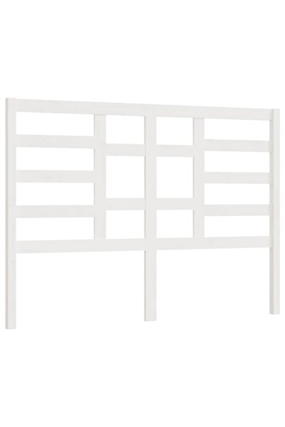 vidaxl Tăblie de pat, alb, 126x4x104 cm, lemn masiv de pin