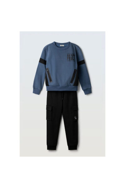 hashtag Autumn tracksuit set blue