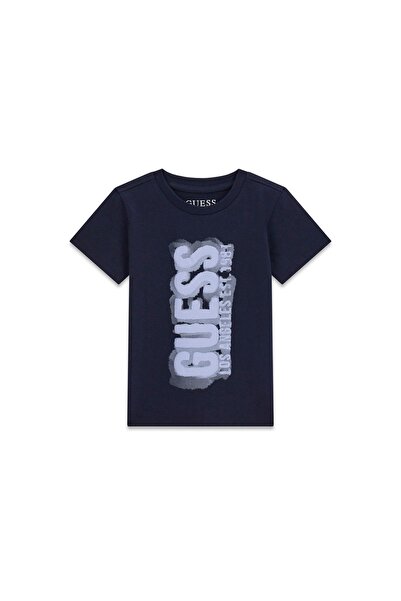 Guess Tricou băieți N6RI11K8HM4 Bleumarin