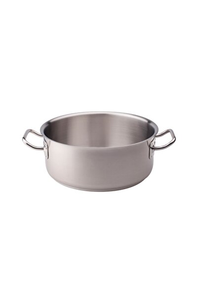 OEM Oală joasă 1.5L, Ø16cm, din oțel inoxidabil, cu 2 mânere, fără capac, Agn...