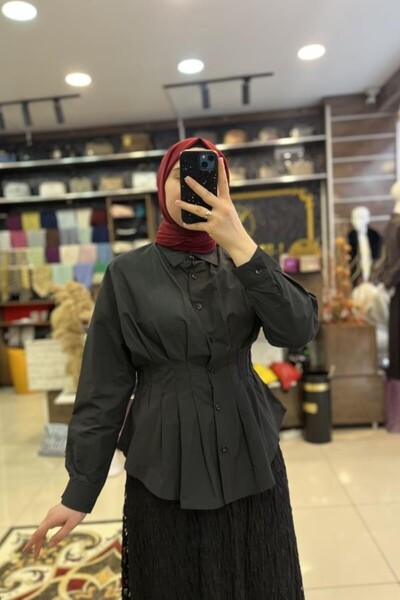 HÜMEYRA BUTİK Waist Seated Shirt
