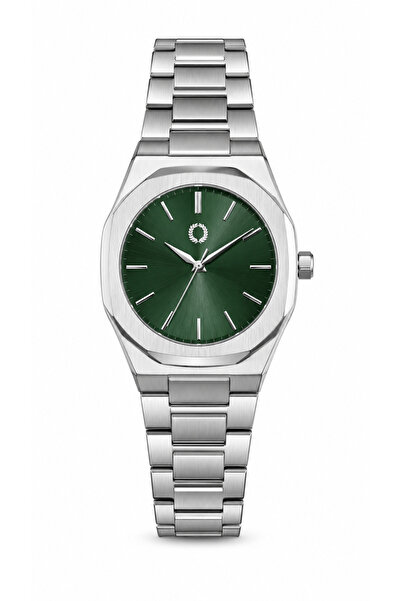 CüzCan Octa Green 42 mm Green Dial Steel Band Unisex Quartz Wristwatch