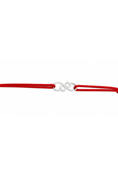 JOLIE Martisor Bratara, Jolie, Argint 925, Model Infinit, Snur Rosu Reglabil,...