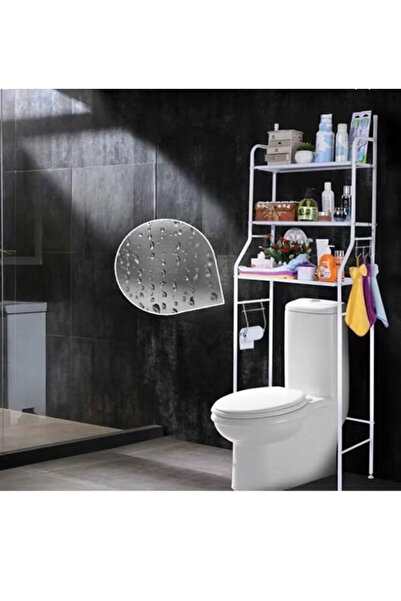 Binshihon Home Three Layer over the Toilet Storage Shelf, White