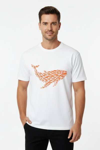 Whitewhale White Whale Rare – Orange School Men's T-Shirt