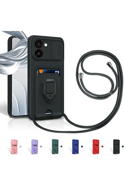 Rivor Xiaomi Poco X7 Pro Uyumlu Kılıf Kamera Koruma Ve Sürgülü Kartvizitli Ka...