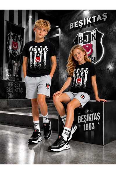 Beşiktaş New Season Licensed Children's Premium Summer Shorts Set