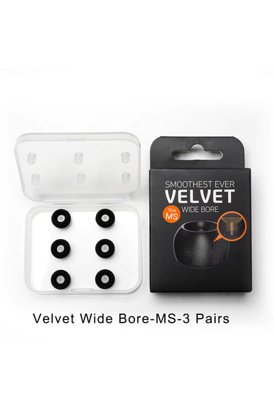 Choice1 MS-3 Pairs ELOIT DIVINUS Velvet Wide Bore Silicone Earphone Eartips F...