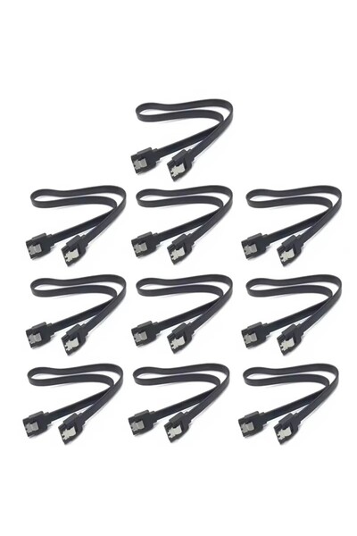 Choice10 50cm 10PC Straight 1-10PCS SATA Cable 6Gbps, sata 3 Cable, HDD ssd D...