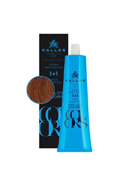 Kallos Vopsea Permanenta - Colors Cream Hair Colour, nuanta 8D Cupru Auriu, 6...