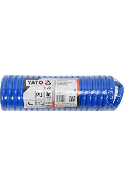 yato Furtun spiralat din PU 8x12mm x 5m POLIURETAN. CU CONECTORI RAPIDI