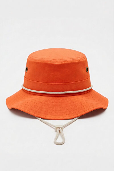 Mollycrush Premium Safari Hat with Air Vents |   Orange Unisex Daily Fisherma...