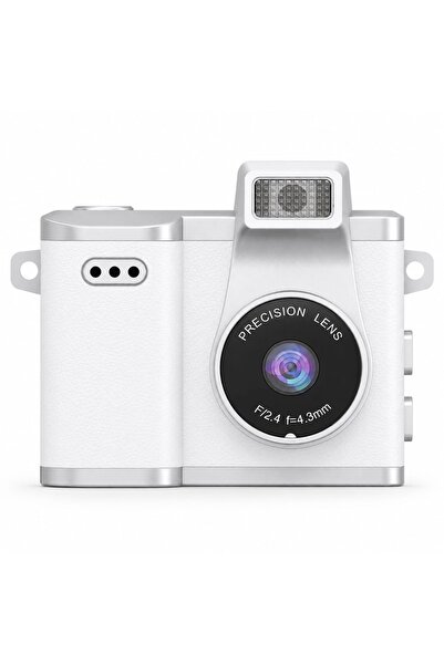 Retro Mini Dijital Kamera 1.44'' LCD Ekranlı Fotoğraf ve Video Kamerası 1080P Kayıt 32GB microSD Destekli USB Şarjlı X8