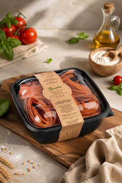 venefis Domatesli Fettucine 330 Gr - İtalyan Usulü Şerit Makarna