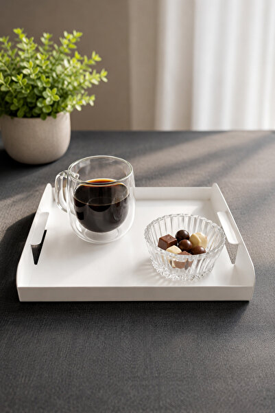 Lmz Design Minimalist Metal Presentation Tray - Decorative Serving and Organi...