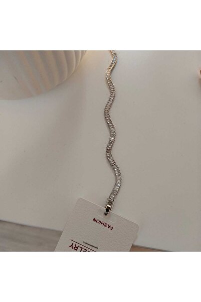 CM Jewelry Cmjewelry Zircon Stone Silver Color Waterway Bracelet