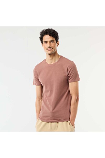 KIABI Plain T-shirt - Slim fit BROWN