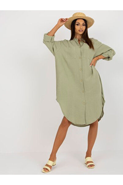 Och Bella Γυναικείο Φόρεμα, Och Bella, Βαμβακερό, Oversized Φόρεμα, Χρώμα Φυσ...