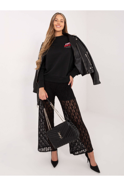 Sublevel Women's Sweatshirt, Sublevel, Cotton, Long Sleeve, Graphite, model D...