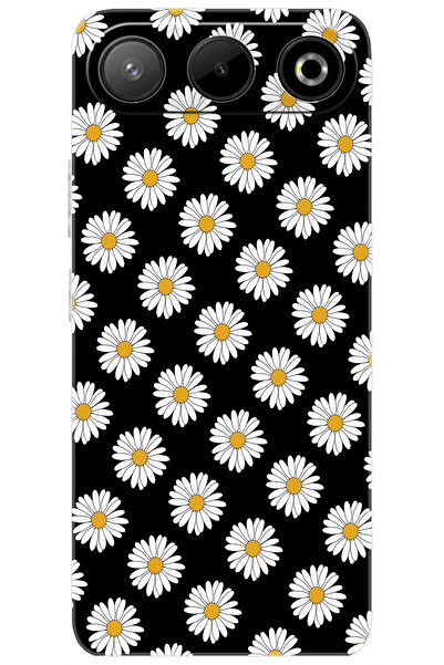 General Mobile GM 26 5G (G905) Uyumlu Kılıf Desen Baskılı Silikon Papatya Ser...